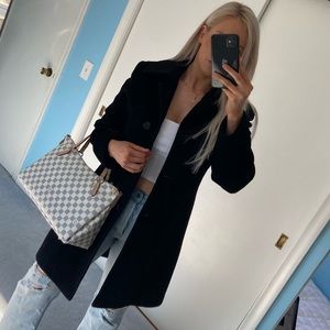 Jones New York Black Wool Winter Coat